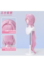 1/3 Delusion Honkai Star Rail Elysia Pink Cosplay Wigs